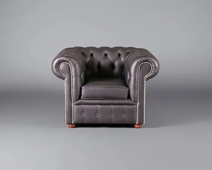 Chesterfield Club Armchair – Black
