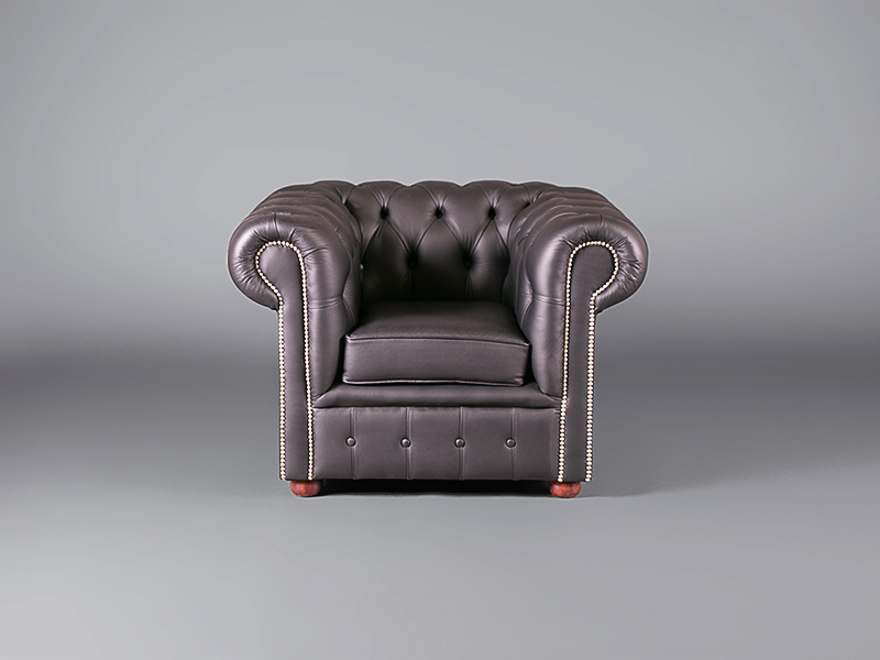 Chesterfield Club Armchair – Black