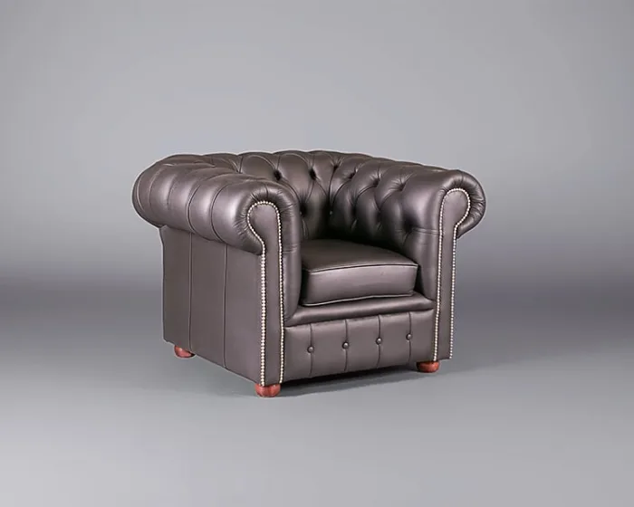 Chesterfield Club Armchair – Black