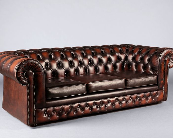 3 Seater Chesterfield – Brown