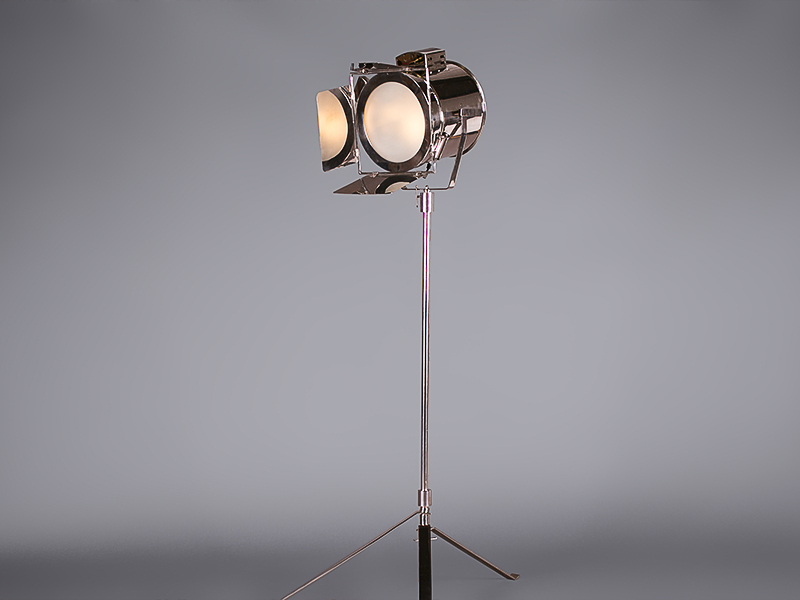 Chrome Film Spot Floor Lamp