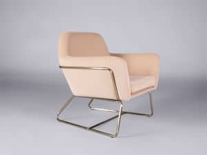 Como armchair - blush