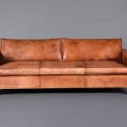 Italian Leather Tan 3 Seater Sofa