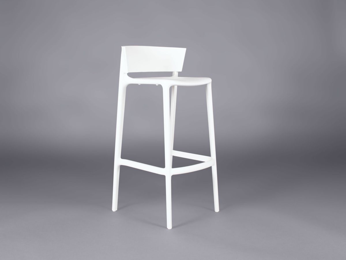 Lisbon bar stool – white