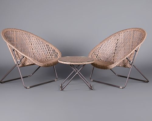 Modern Rattan chair set
