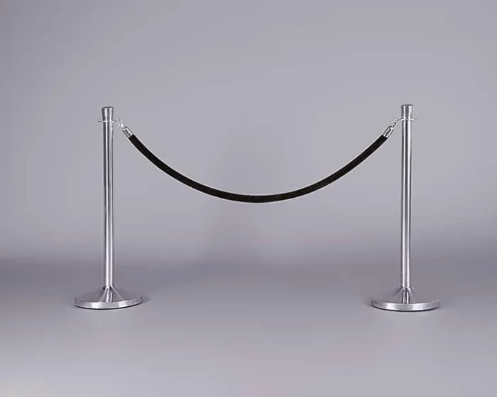 Barrier Rope – Black with Chrome edging