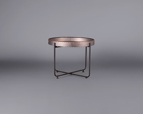 Black round tray table – Large