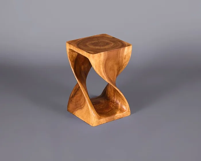 Twist Table/Stool – Wood