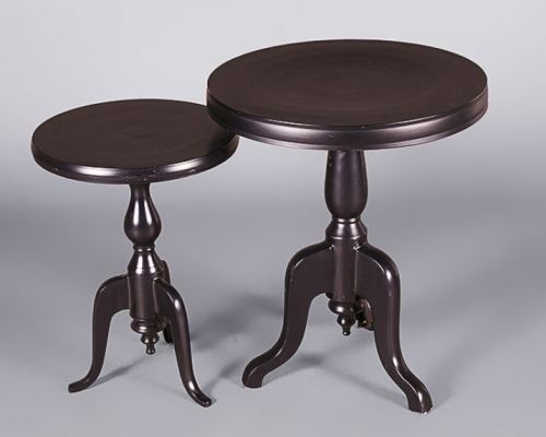 Black Bistro Coffee Table Wide
