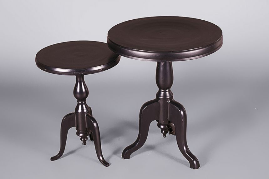 Black Bistro Coffee Table Wide
