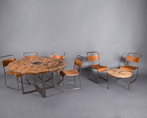 Cable Drum Hairpin Table