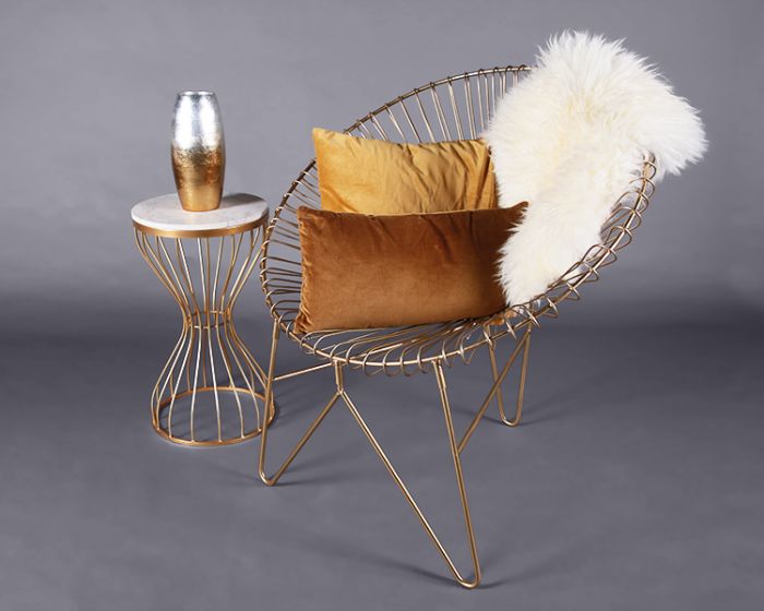 Hourglass side table