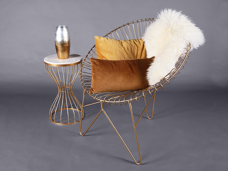 Hourglass side table