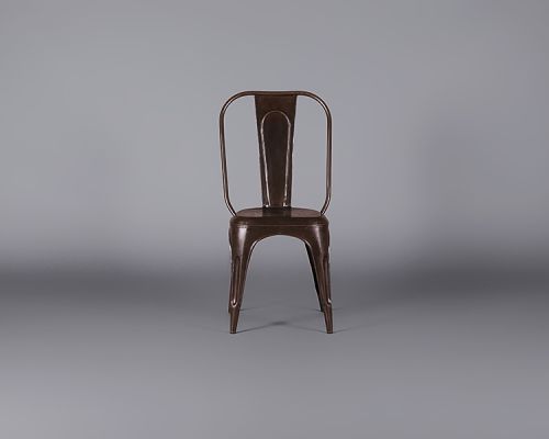 Industrial Chair – Burnished Steel