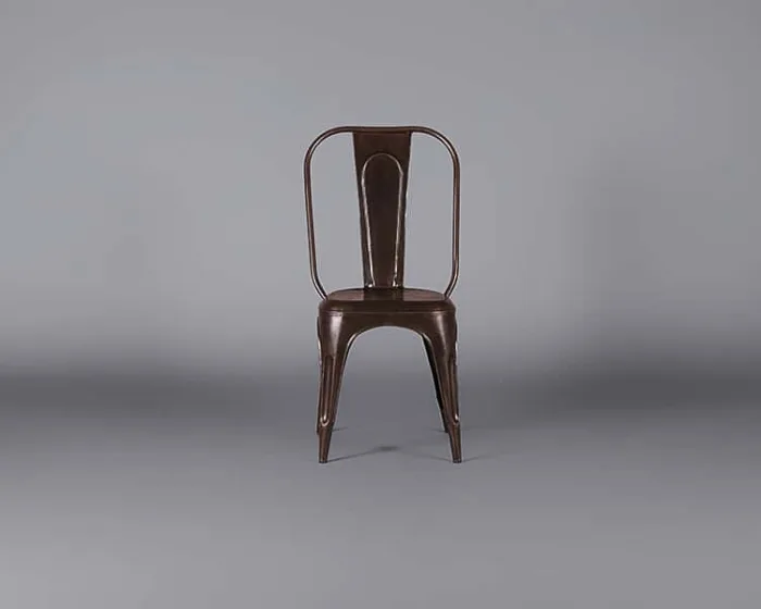 Industrial Chair – Burnished Steel