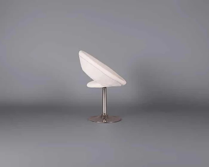 White Retro Circles Chair