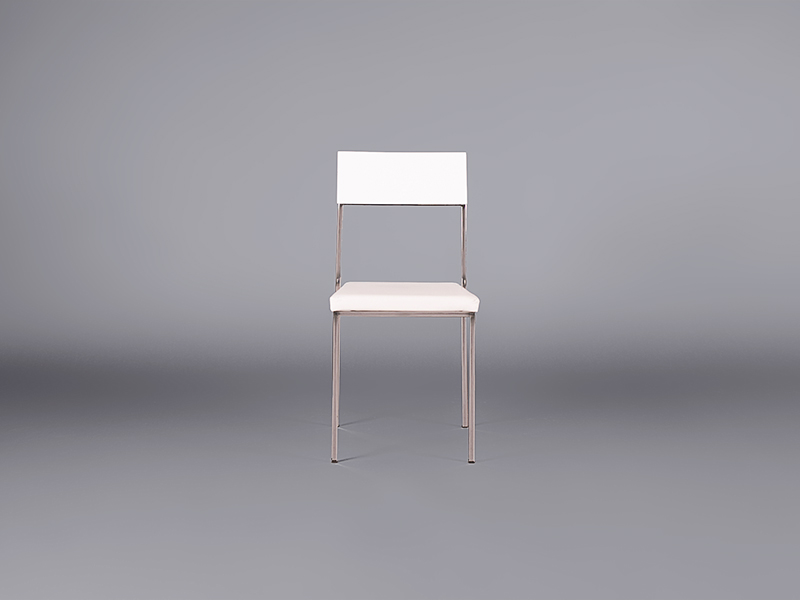 White Highgloss Stacking Chairs