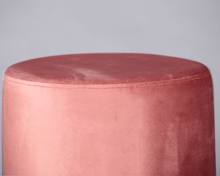 Velvet Low Stool – Blush