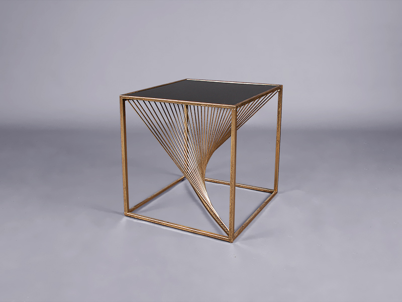 Corbel side table – black top