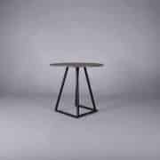 Nova bistro table black – black marble top