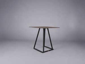 Nova bistro table black - oak top