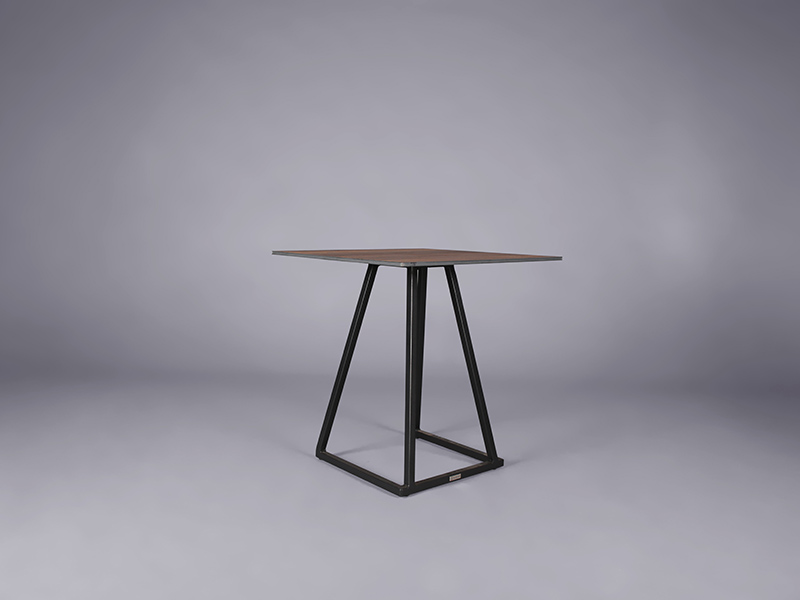 Nova bistro table black – oak top