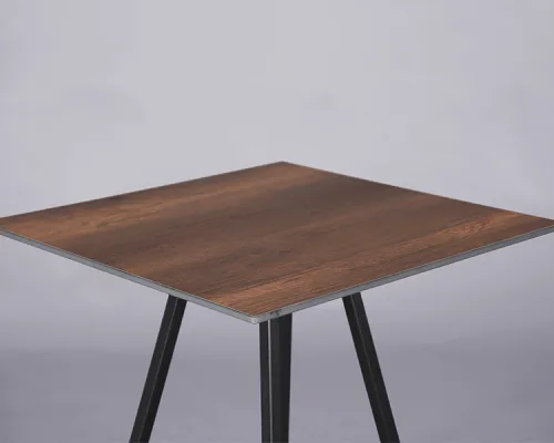 Nova bistro table black – oak top