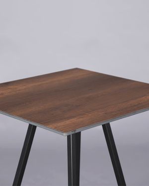 Nova bistro table black – oak top