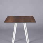 Nova bistro table white – oak top
