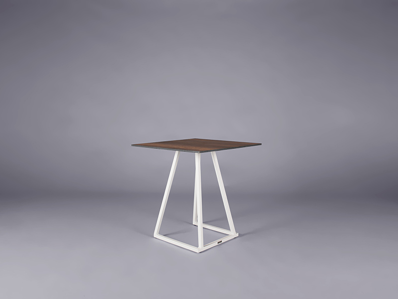 Nova bistro table white – oak top