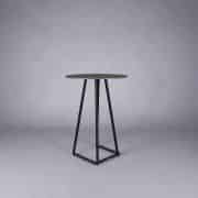 Nova poseur table black – black marble top