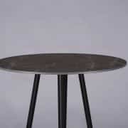Nova poseur table black – black marble top