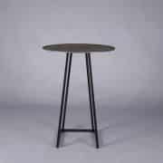 Nova poseur table black – black marble top