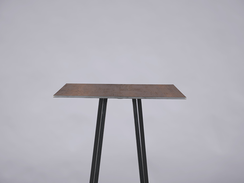 Nova poseur table black – oak top