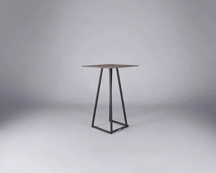 Nova poseur table black – oak top