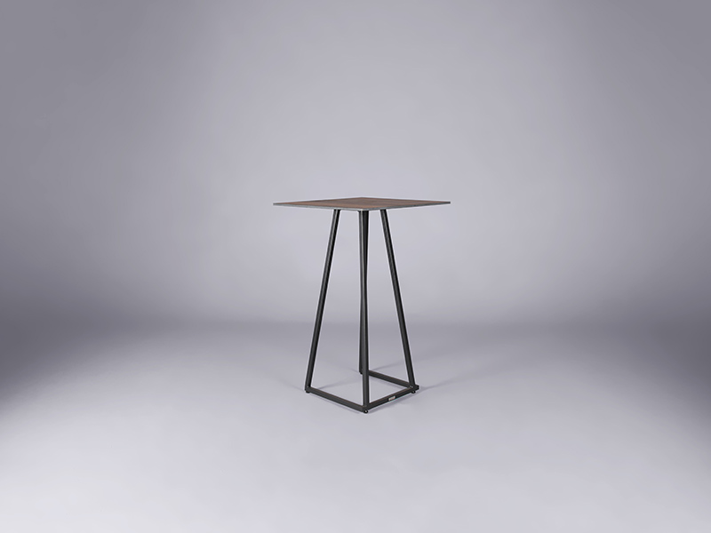 Nova poseur table black – oak top