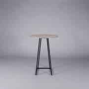 Nova poseur table black – white marble top