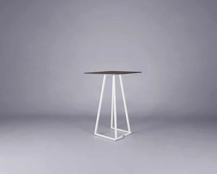 Nova poseur table white – oak top