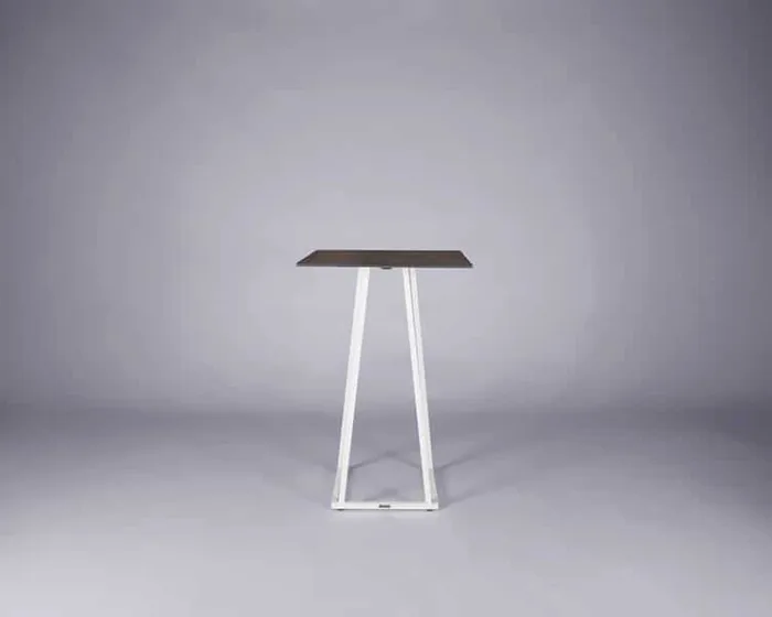 Nova poseur table white – oak top