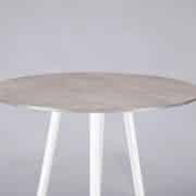 Nova poseur table white – white marble top
