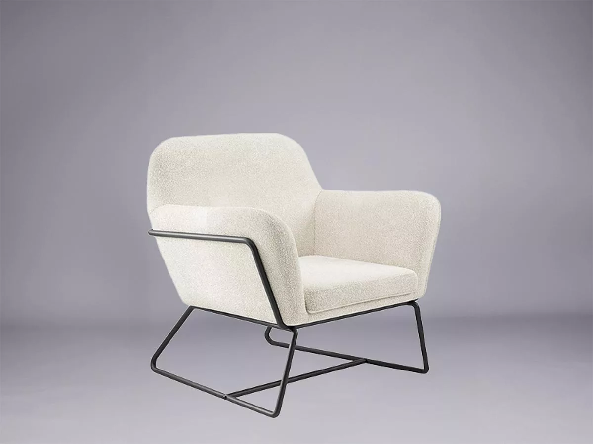 Como armchair – bouclé