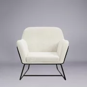 Como armchair – bouclé