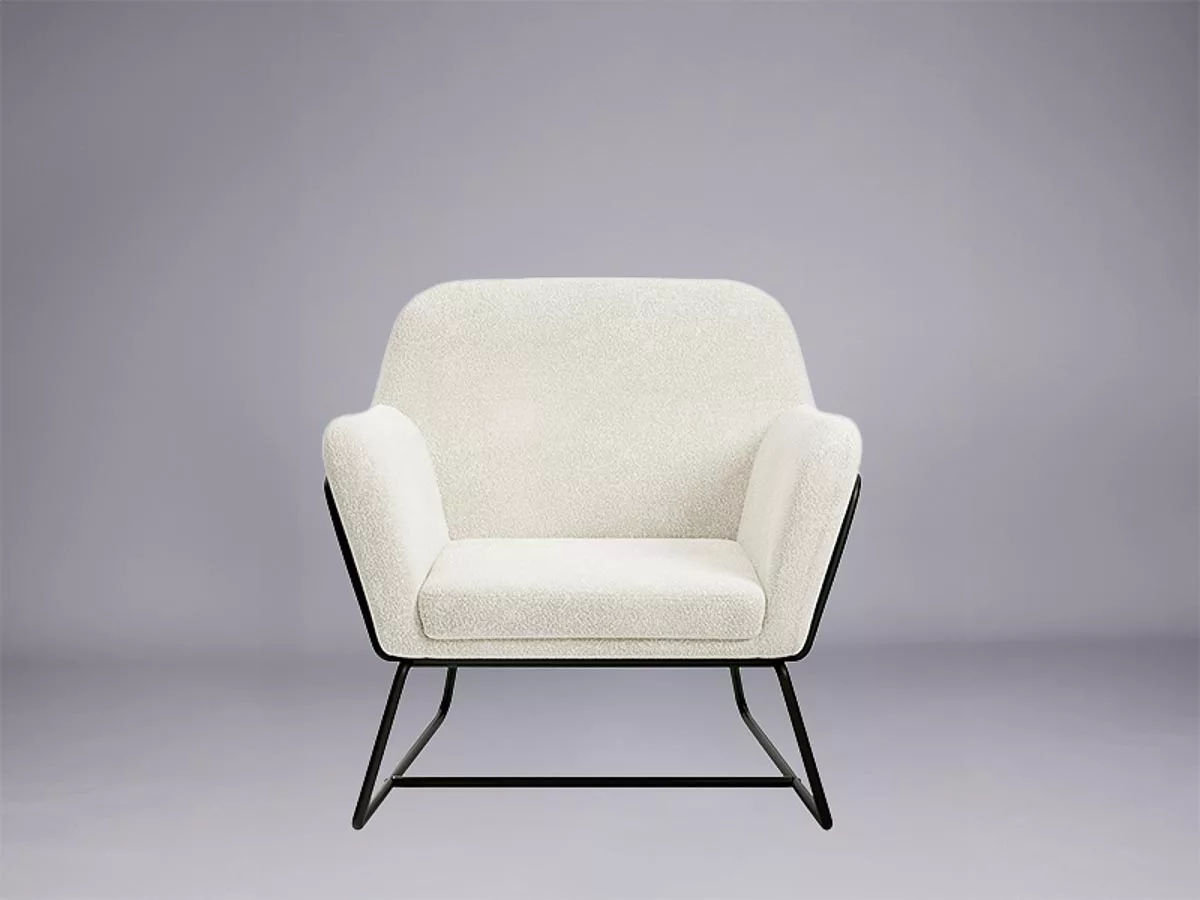 Como armchair – bouclé