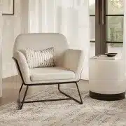 Como armchair – bouclé