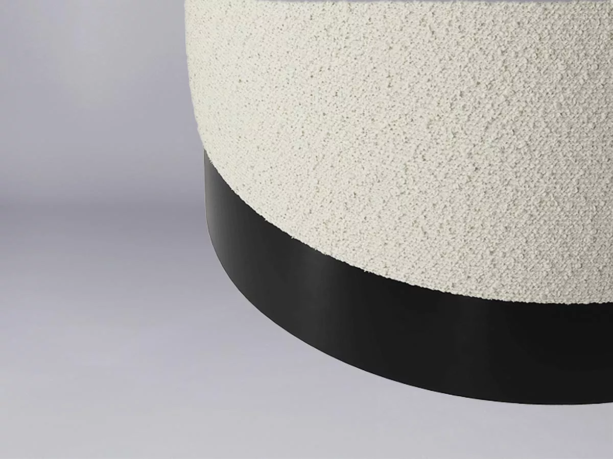 Como pouffe – bouclé