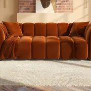 Cannes sofa – burnt orange