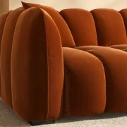 Cannes sofa – burnt orange